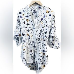 NWT MPH Collection size 2X, tunic, Flowy blouse, trendy floral